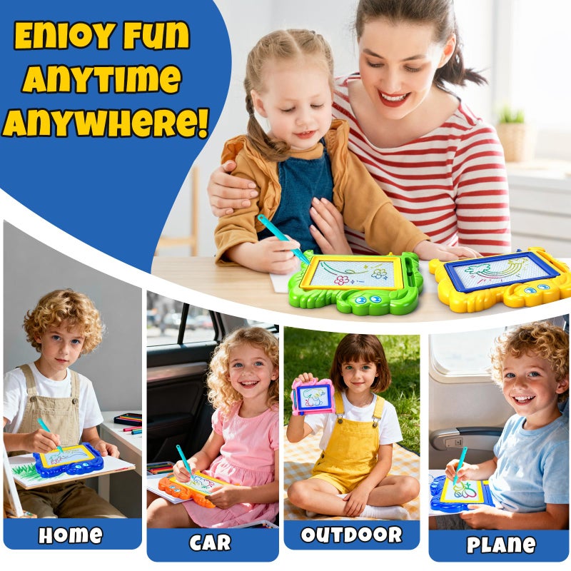 Hymaz 15 Pack Magnetic Drawing Board for Kids, Colorful Erasable Doodle Sketch Tablet for Toddlers 1-3, Travel Writing Drawing Pad for Boys Girls Birthday Party Favors Easter Valentines Day Gifts - Image 5